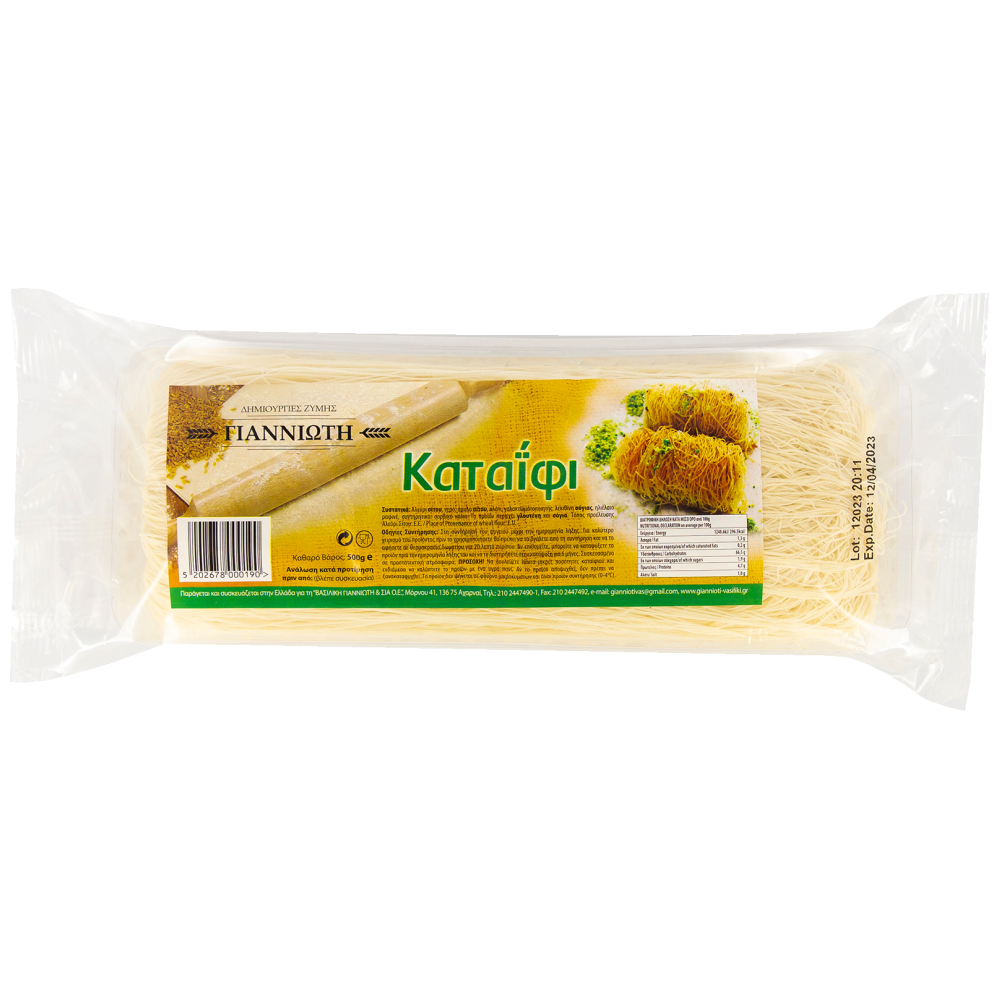 Γιαννιώτικη Φύλλο Καταϊφι Συντήρησης 500gr