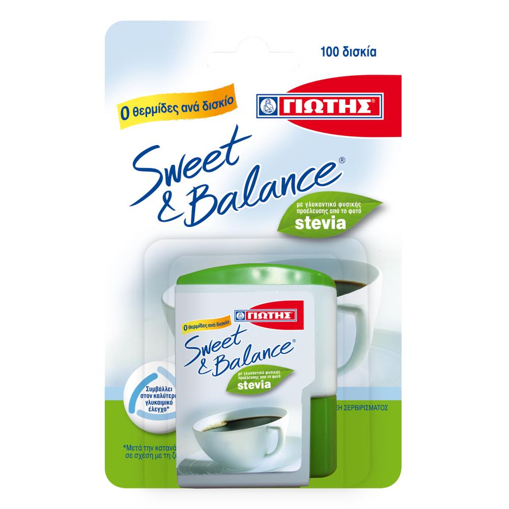 Γιώτης Sweet & Balance Γλυκαντικό Stevia 100 Δίσκια