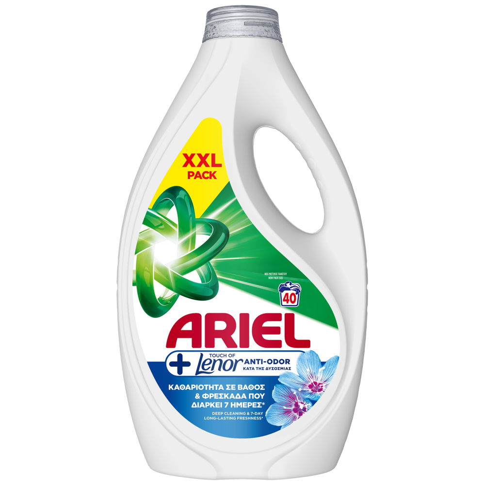 Ariel Aπορρυπαντικό Πλυντηρίου Υγρό Touch Of Lenor 40Μεζ.