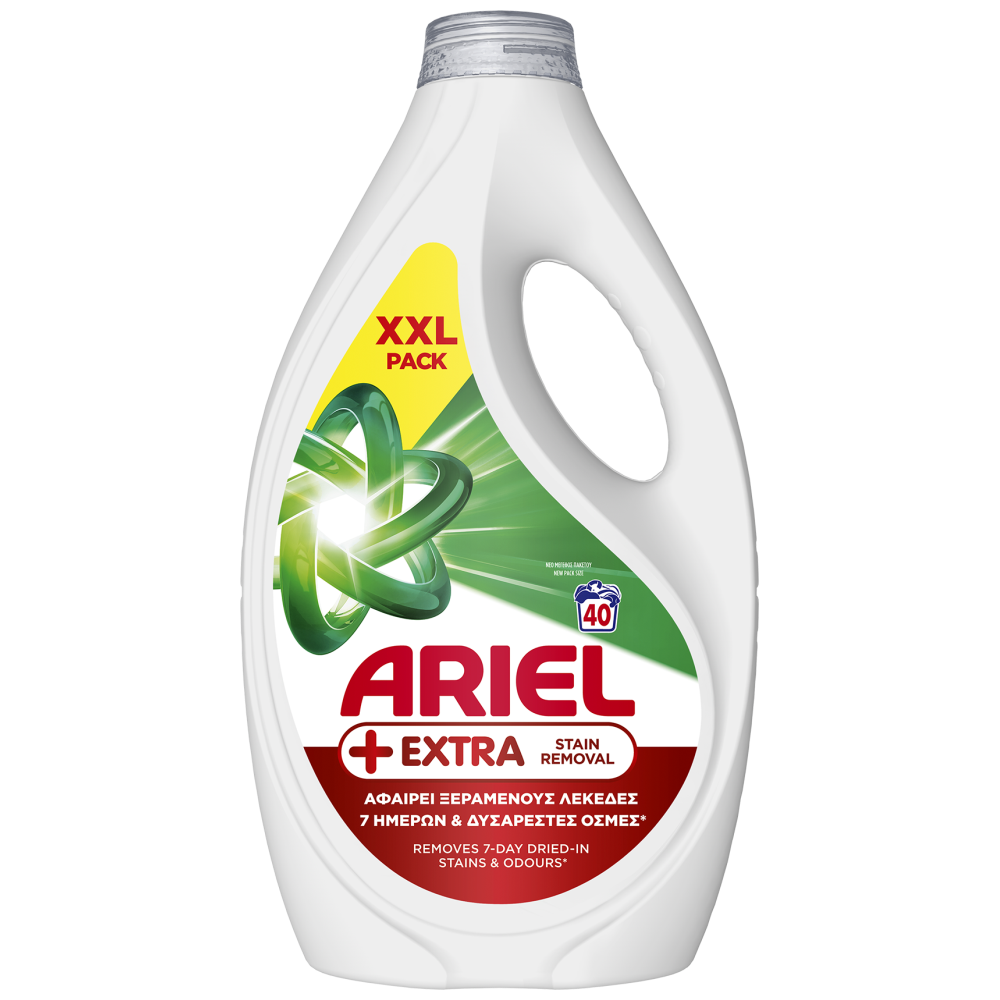 Ariel Απορρυπαντικό Πλυντηρίου Ρούχων Υγρό Extra Stain Removal 40Μεζ