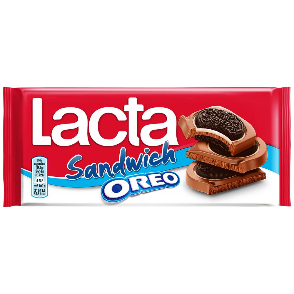 Lacta Σοκολάτα Oreo Sandwich 92gr