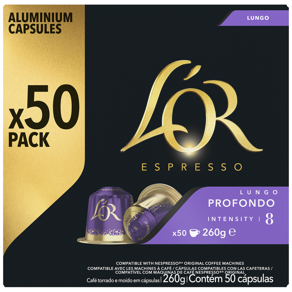 L'OR Lungo Profondo Intensity 8 Κάψουλες 50τεμ 260gr