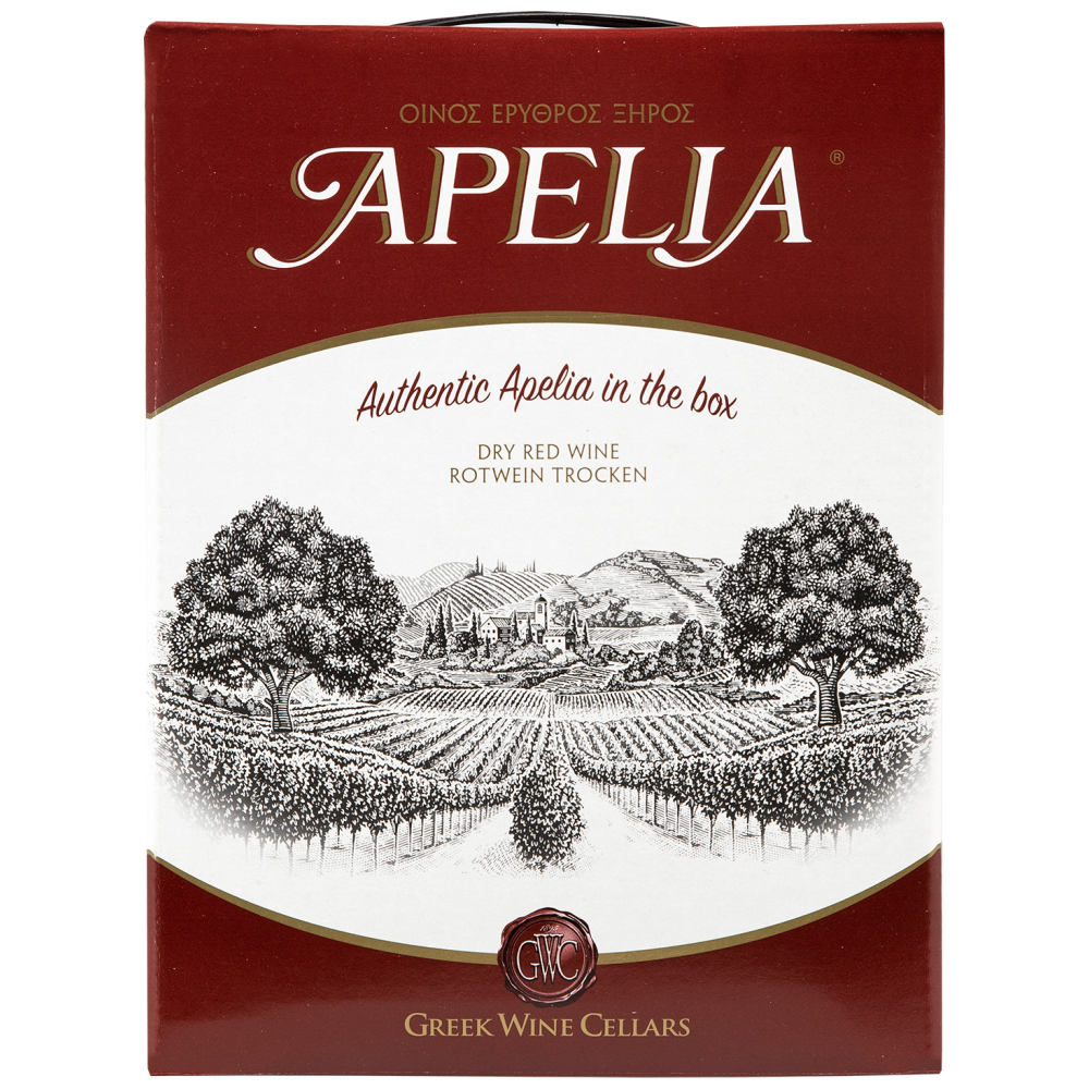 Apelia Ερυθρός Οίνος Σε Ασκό 3 lt