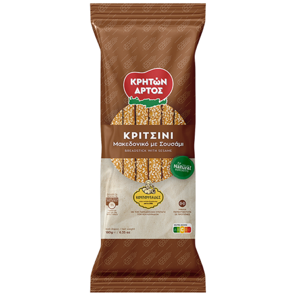 Κρητών Άρτος Μακεδονικό Κριτσίνι 180gr