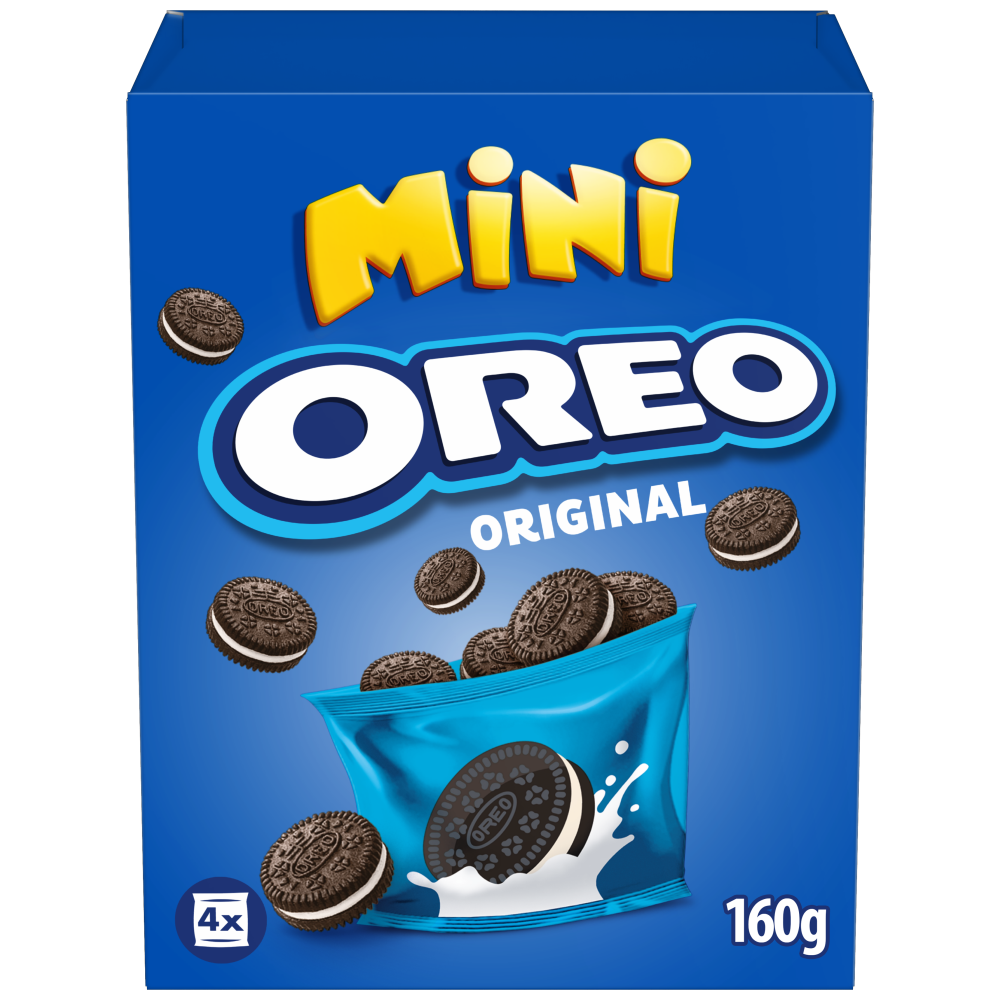 Oreo Mini Μπισκότα Γεμιστά Βανίλια 160gr