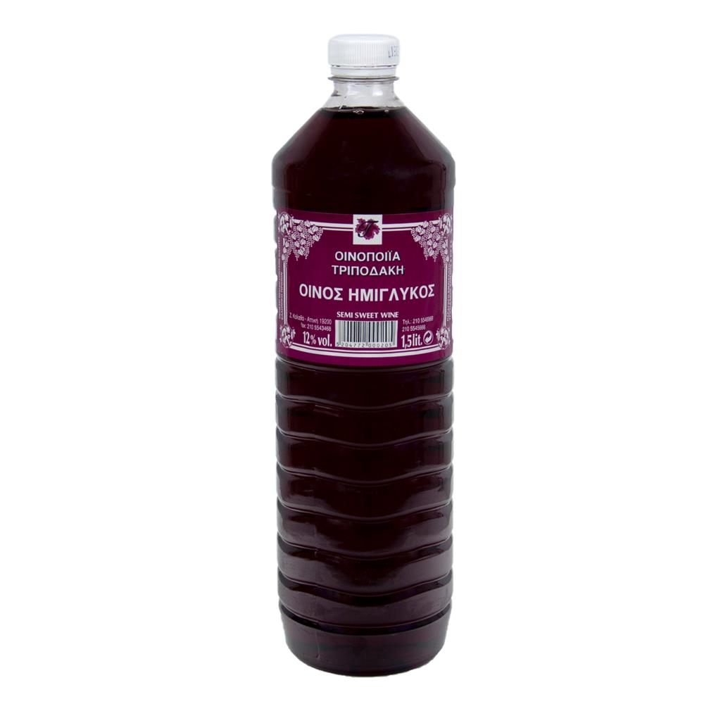 Τριποδάκη Κόκκινο Ημίγλυκο 1,5lt