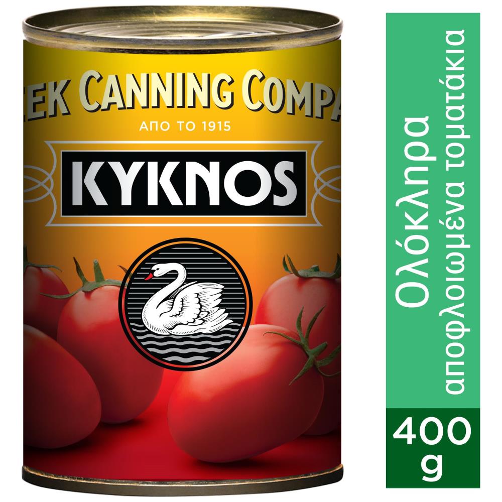 Kyknos Τομάτες Αποφλοιωμένες Ολόκληρες 400gr