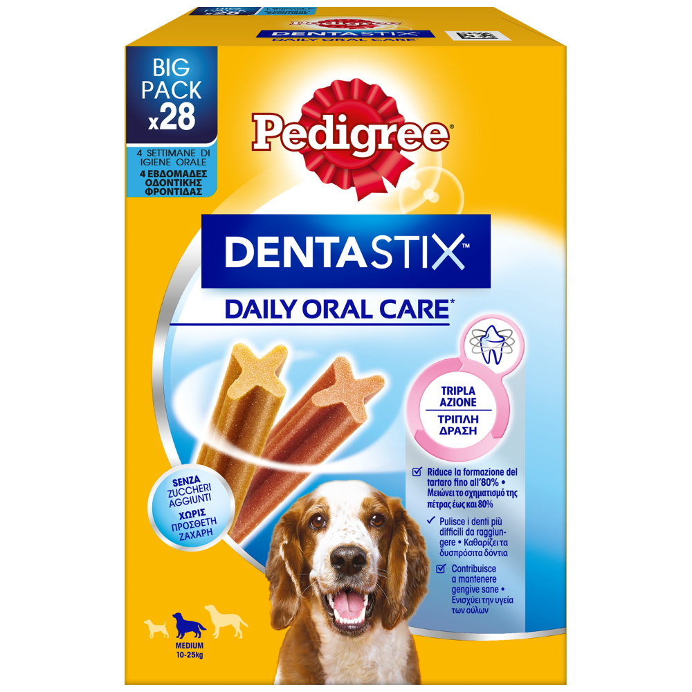 Pedigree Dentax Μπισκότα Medium 4x180gr