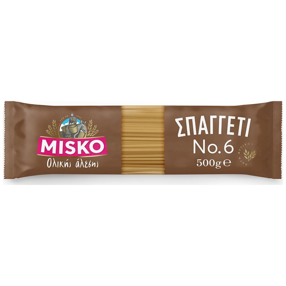 Misko Σπαγγέτι Νο 6 Ολικής Άλεσης 500gr