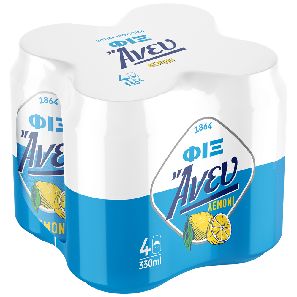 Fix Άνευ Μπίρα Κουτί Λεμόνι 4x 330ml