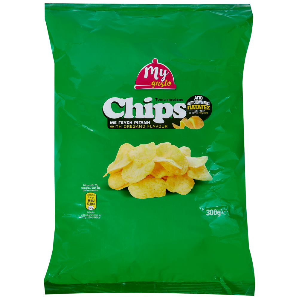 My Gusto Chips Με Ρίγανη 300gr