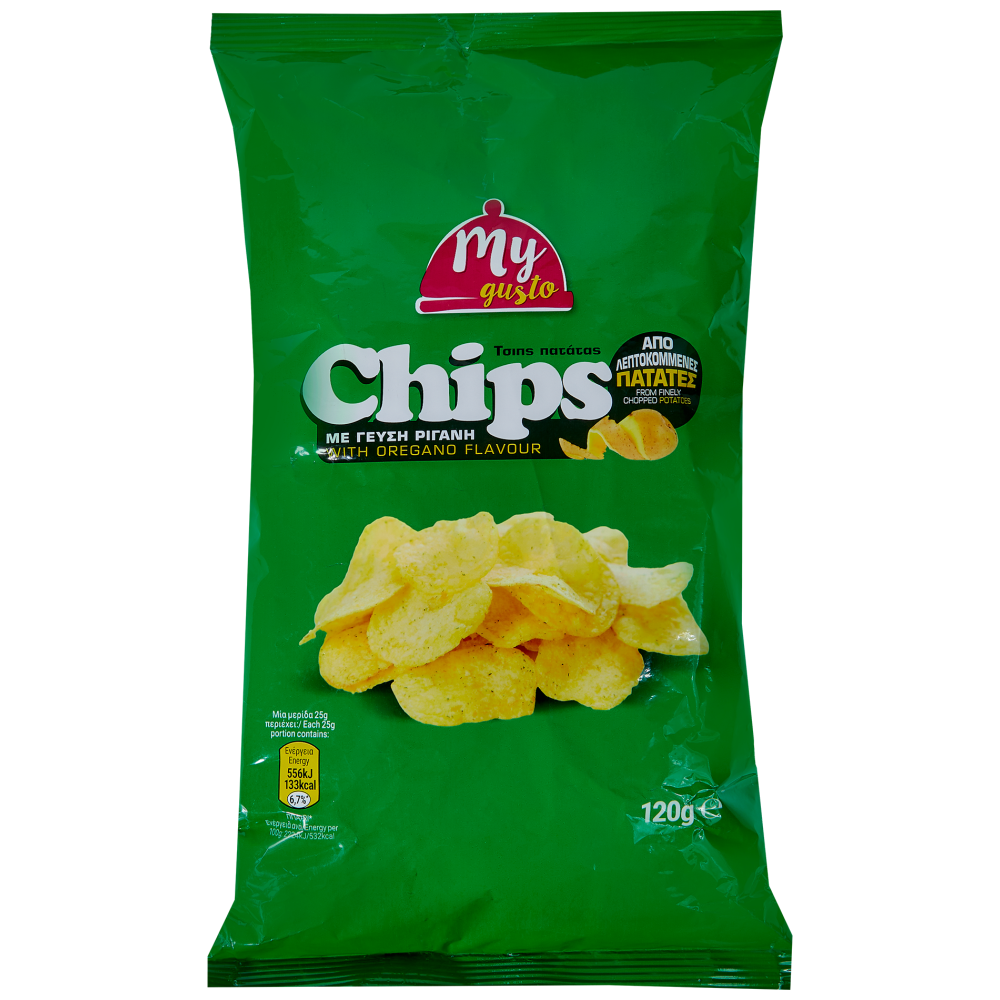 My Gusto Chips Με Ρίγανη 120gr