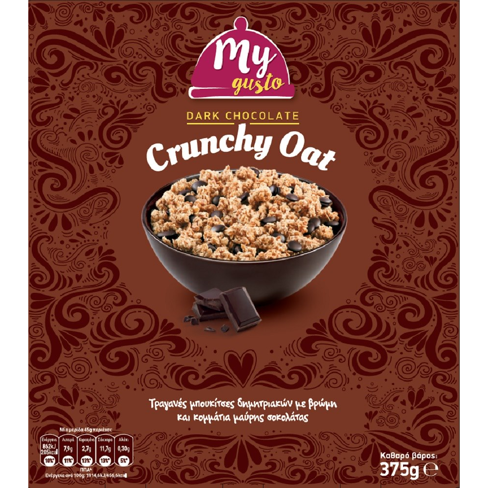 My Gusto Crunchy Drak Chocolate 375gr