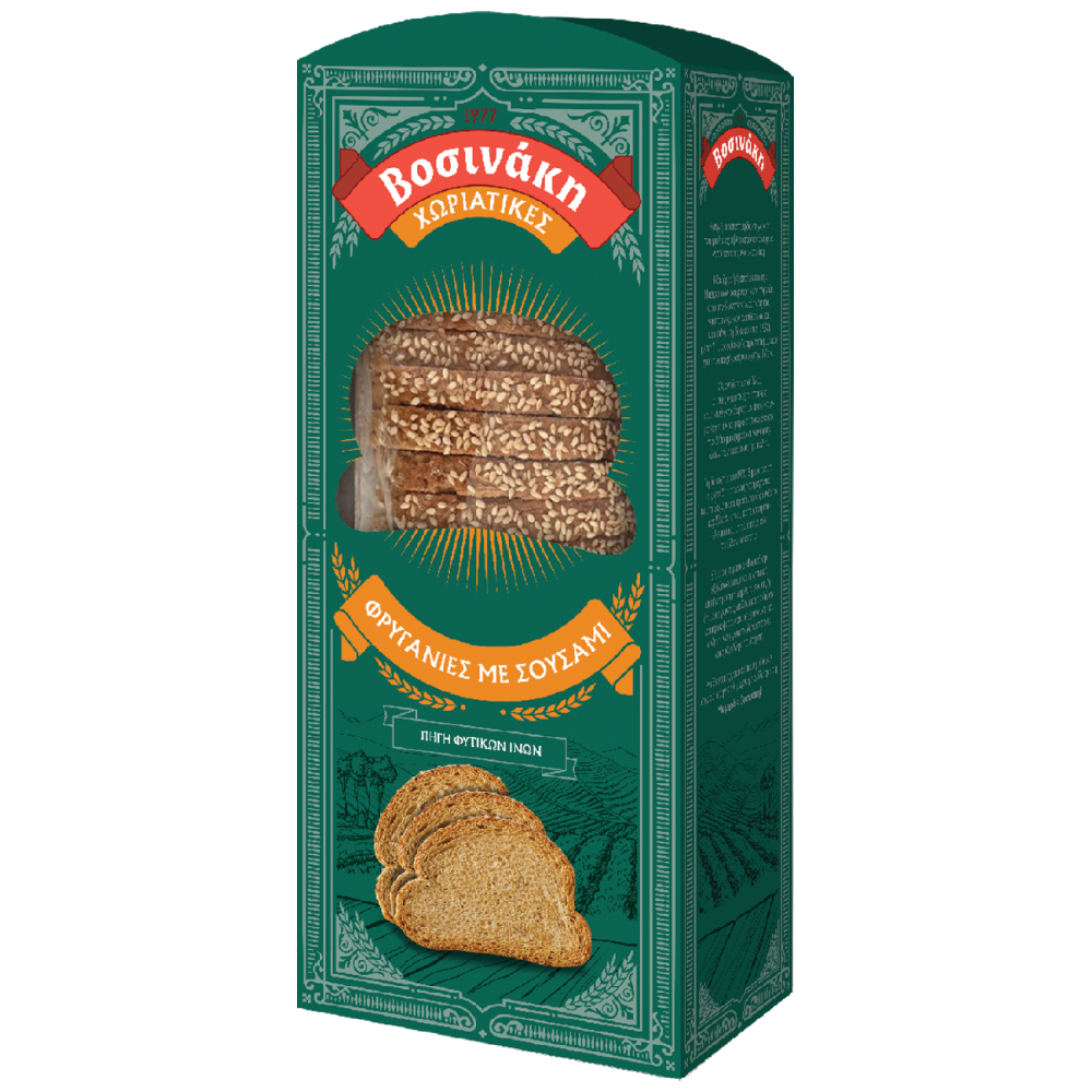 Βοσινάκη Χωριάτικες Φρυγανιές Σουσάμι 240gr