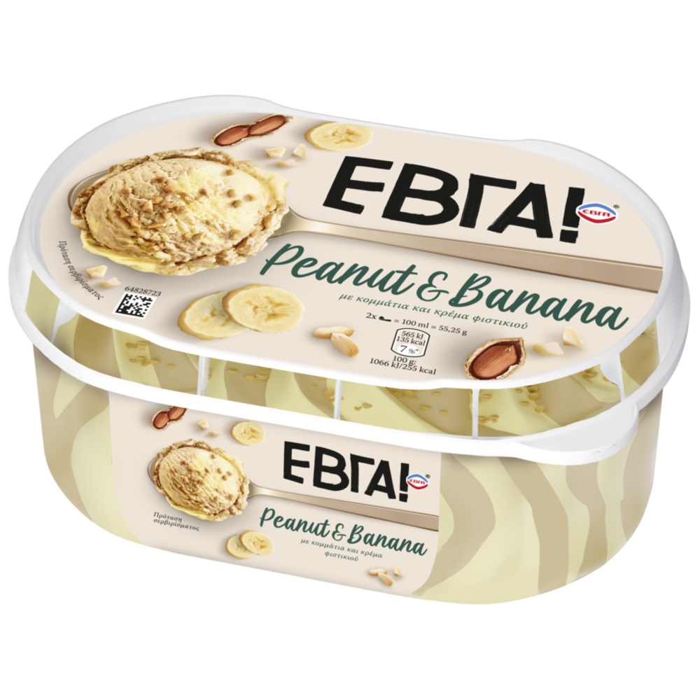Έβγα Peanut & Banana Παγώτο 442gr