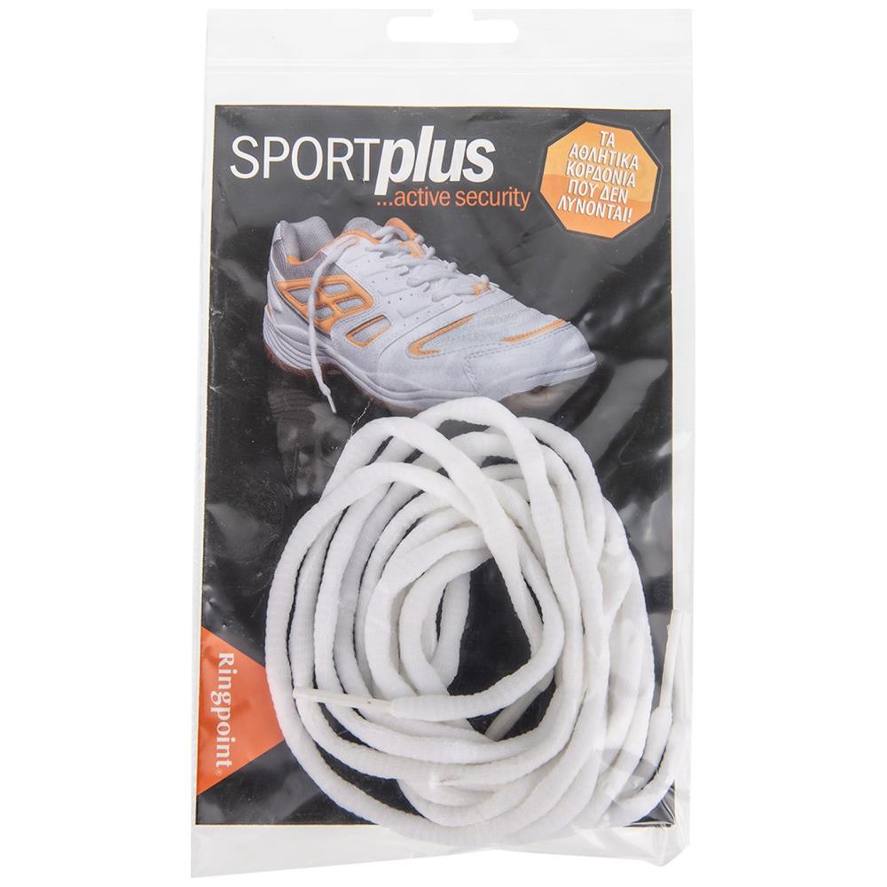 Ringpoint Κορδόνια Sportplus Αθλητικά Λευκά 120cm