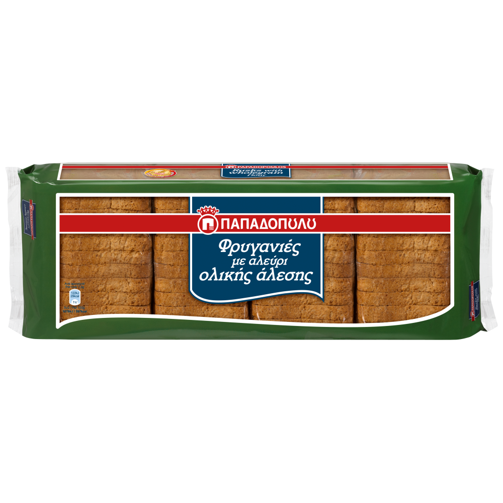 Παπαδοπούλου Φρυγανιά Ολικής Άλεσης 320gr