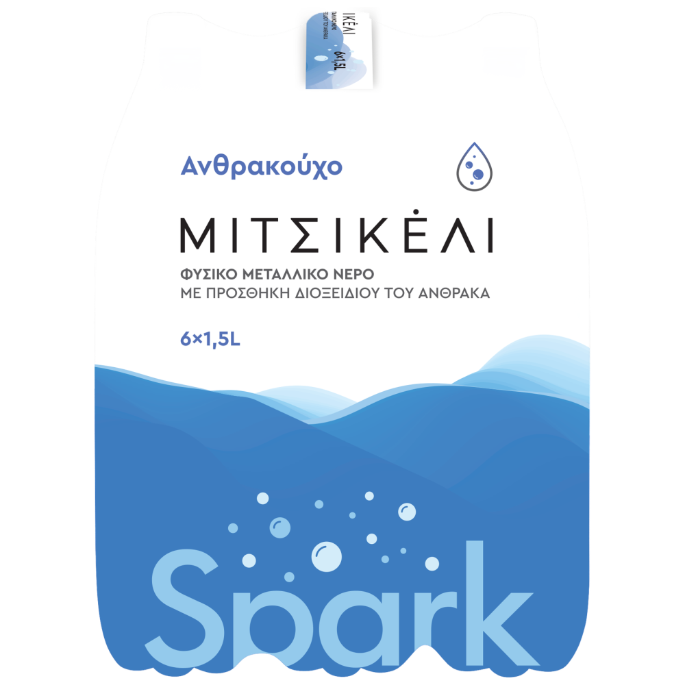 Μιτσικέλι Ανθρακούχο Νερό 6x1,5lt