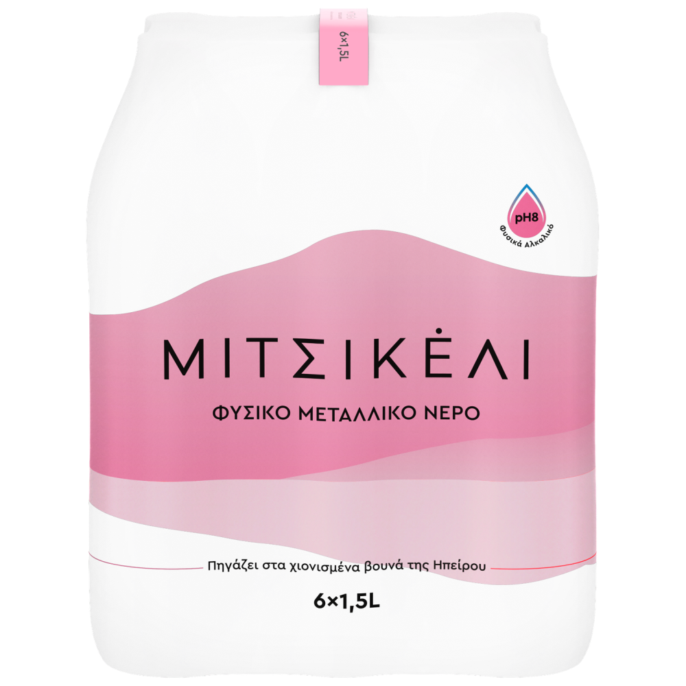 Μιτσικέλι Φυσικό Μεταλλικό Νερό 1,5 lt 6 τεμ.