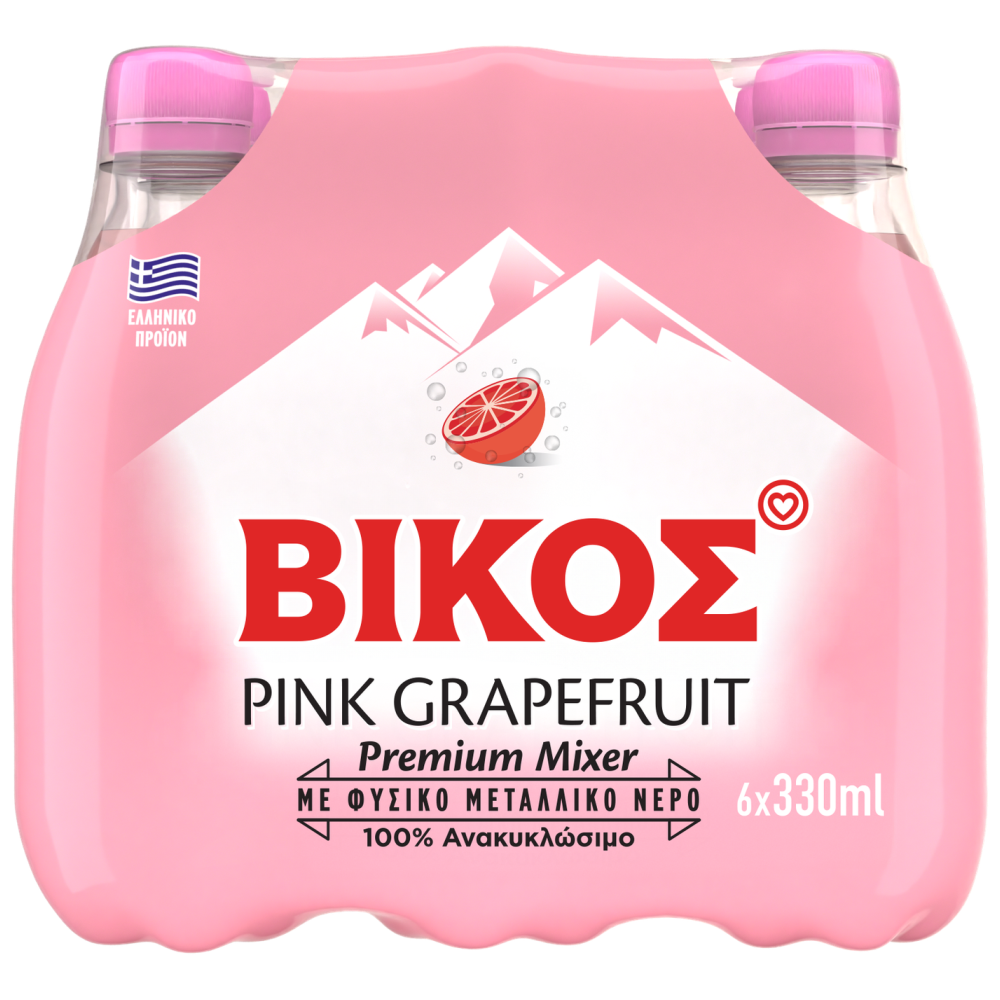 Βίκος Pink Grapefruit 6x330ml