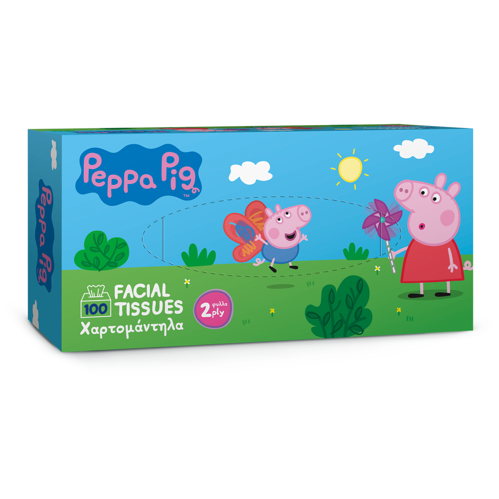 Peppa Pig Επιτραπέζια Χαρτομάντηλα 2Φύλλων 100Φ 0,125kg