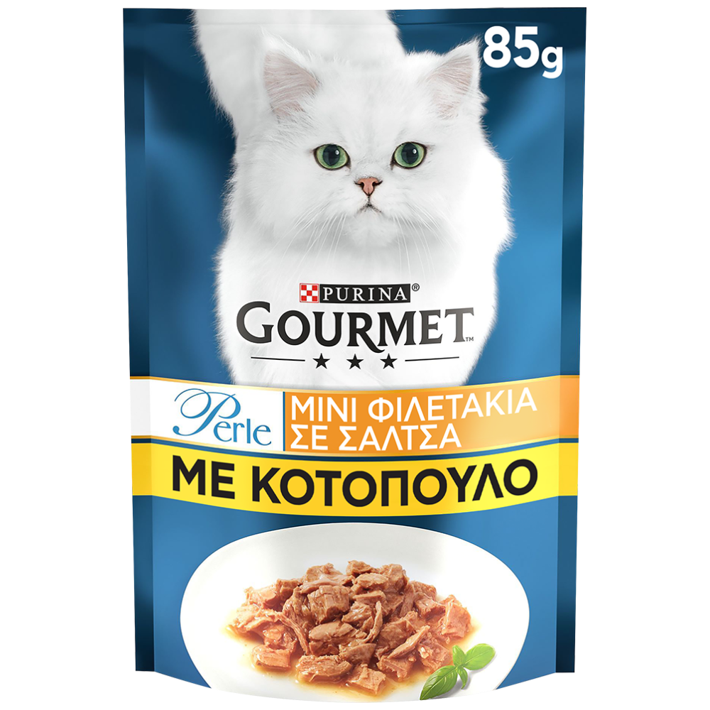Gourmet Perle Φιλετάκια Σε Σάλτσα Με Κοτόπουλο 85gr