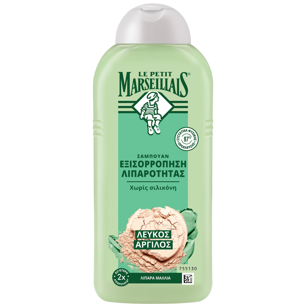 Le Petit Marseillais Σαμπουάν Καθαρός Άργυλος 300ml