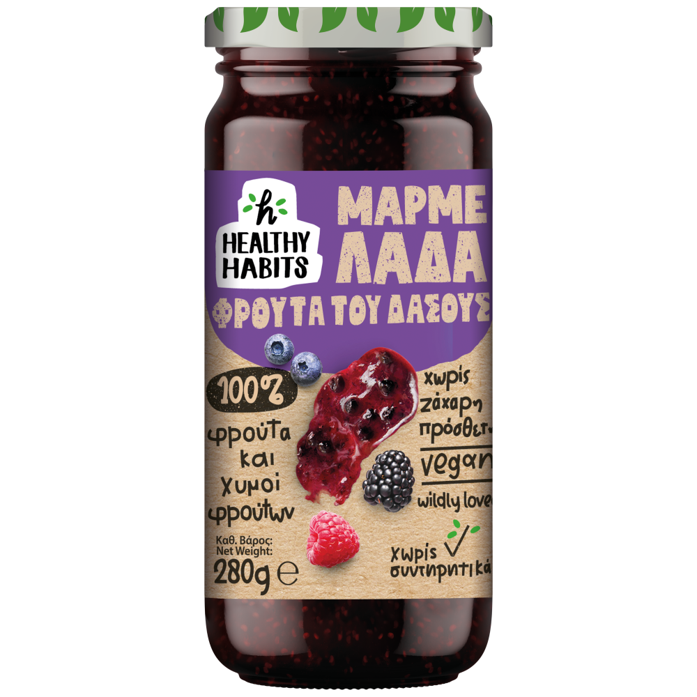 Healthy Habits Μαρμελάδα Φρούτα Του Δάσους 280gr