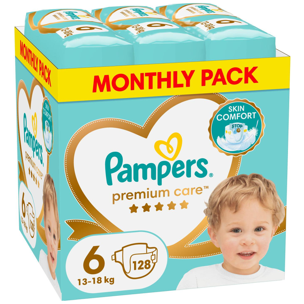 Pampers Premium Care No6 128τεμ