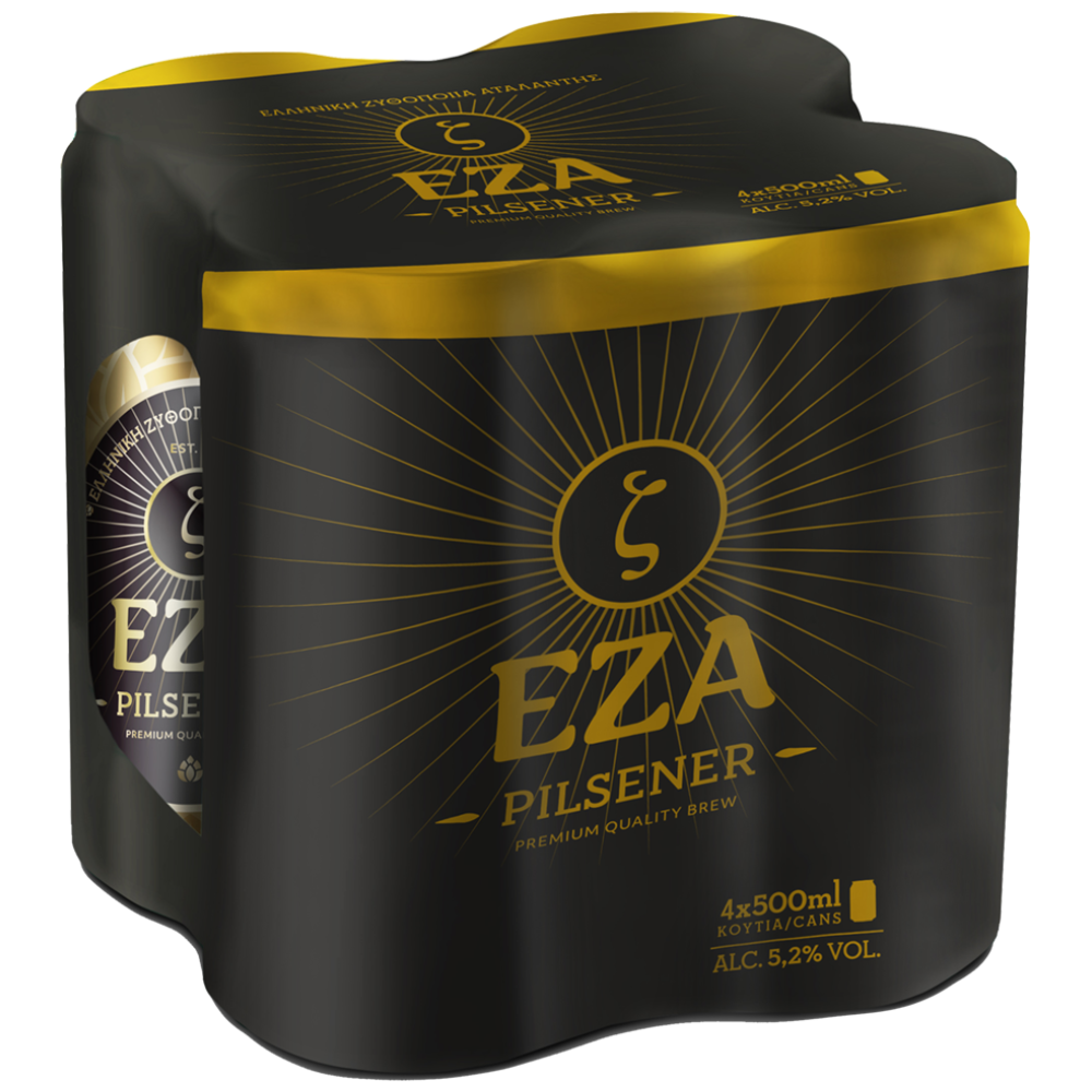 Eza Pilsener Μπίρα Κουτί 500ml 4τεμ