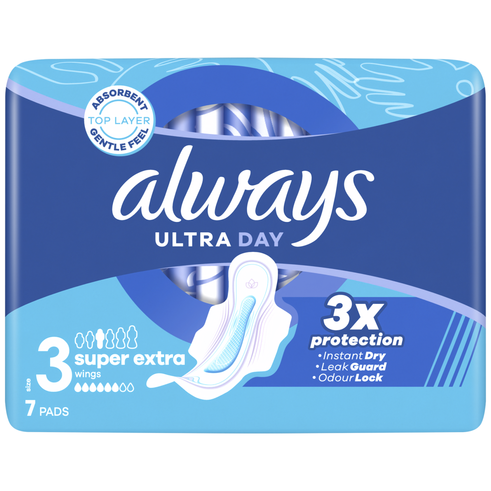 Always Σερβιέτες Ultra Night No3 Με Φτερά 7τεμ
