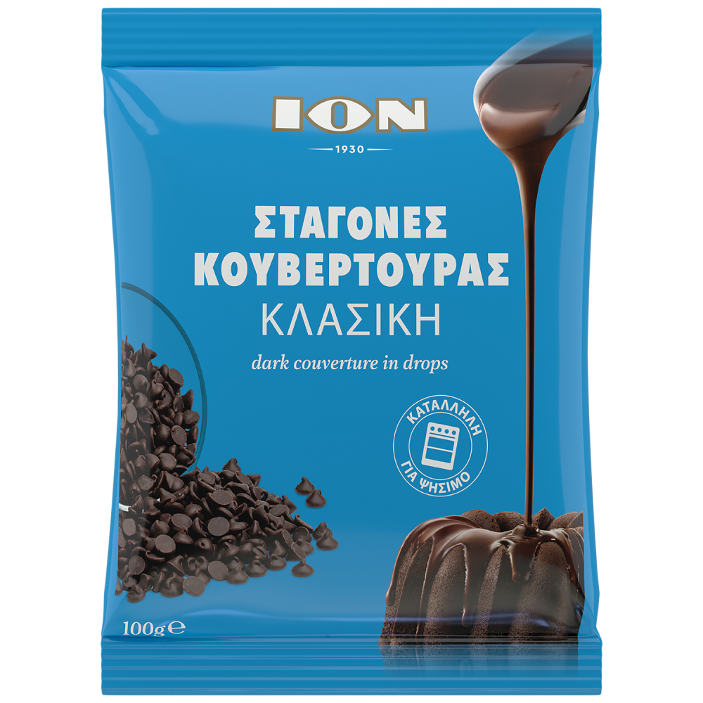 ΙΟΝ Κουβερτούρα Υγείας Μίνι Σταγόνες 100gr