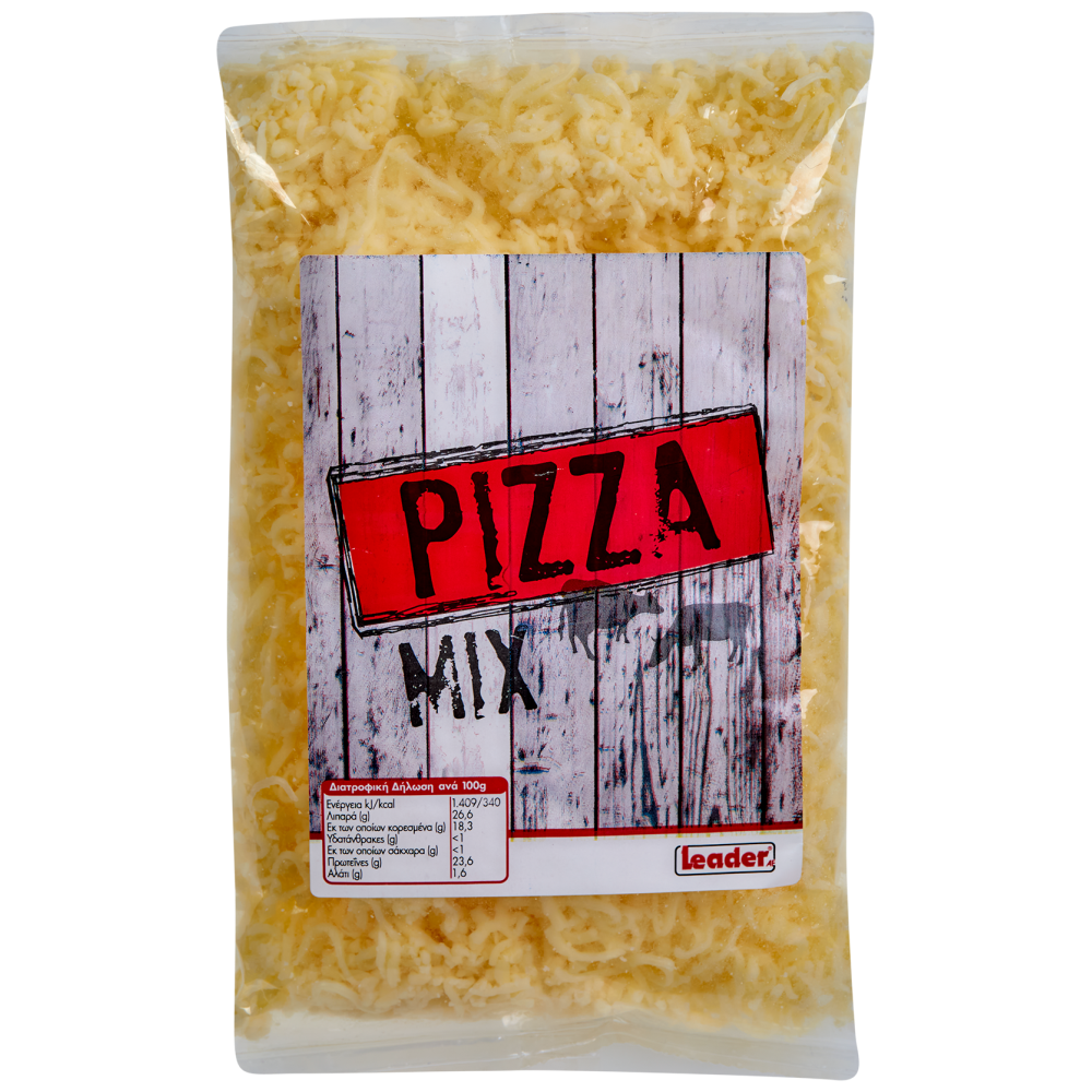 Leader Pizza Mix Τριμμένο 300gr