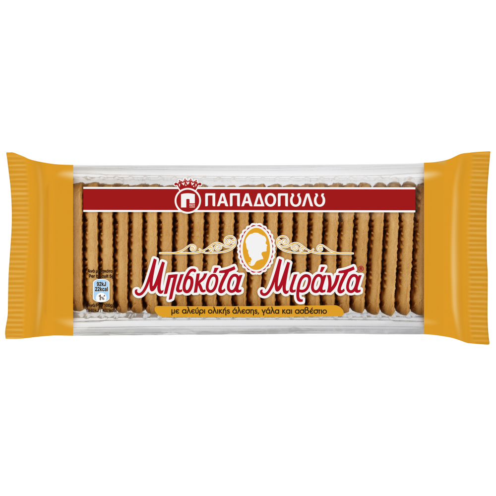 Παπαδοπούλου Μπισκότα Μιράντα Ολικής 270gr
