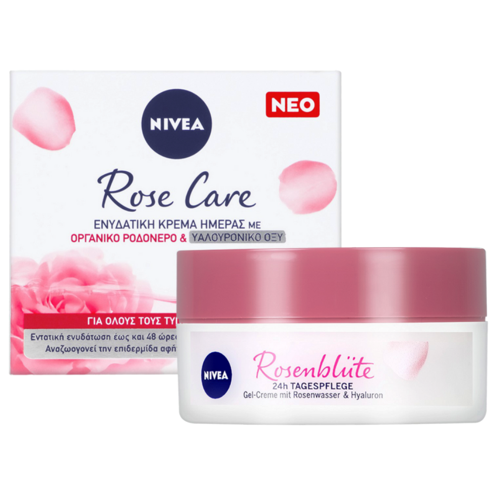 Nivea Ενυδατική Κρέμα Ημέρας Με Ροδόνερο 50ml