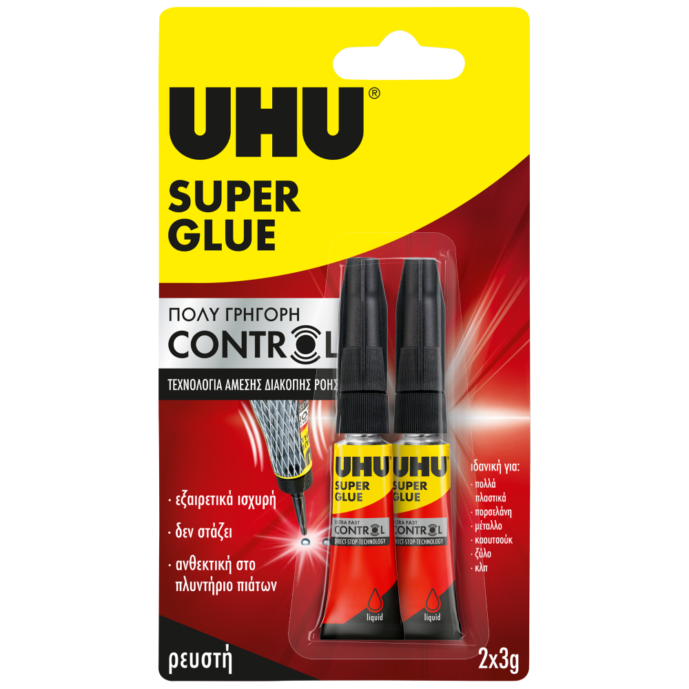 UHU Super Glue Control Liquid 2x3gr