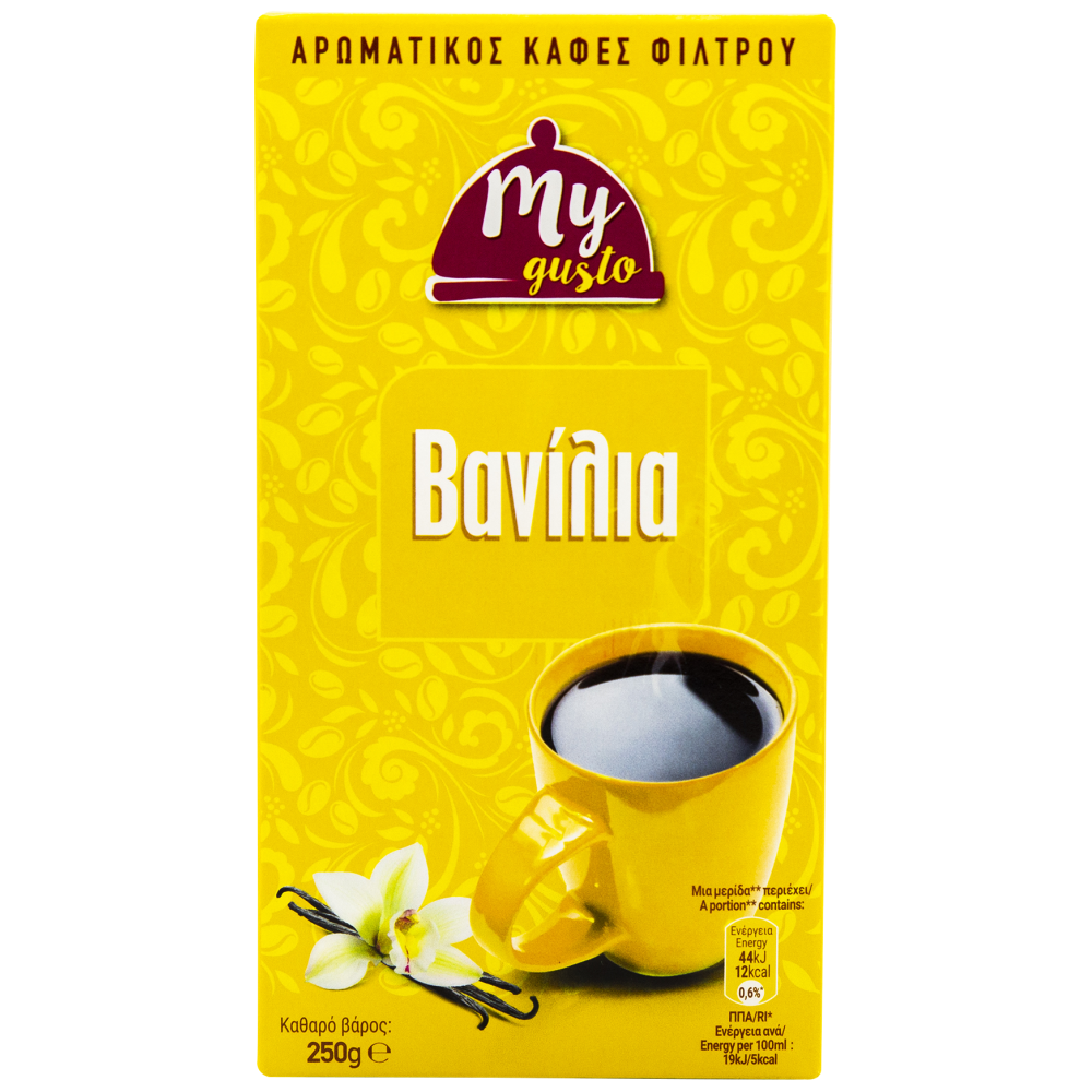 My Gusto Καφές Φίλτρου Βανίλια 250gr