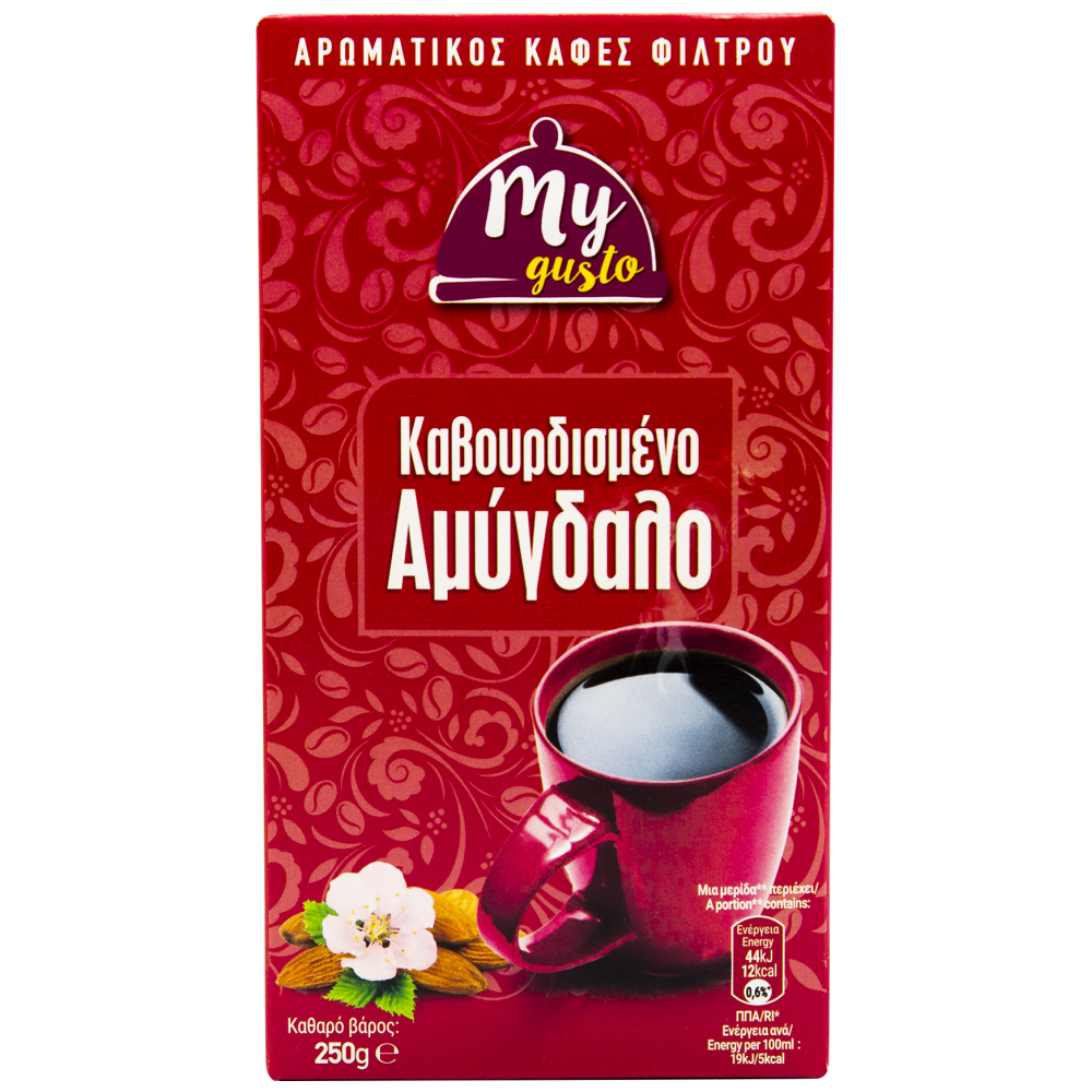 My Gusto Καφές Φίλτρου Αμύγδαλο 250gr