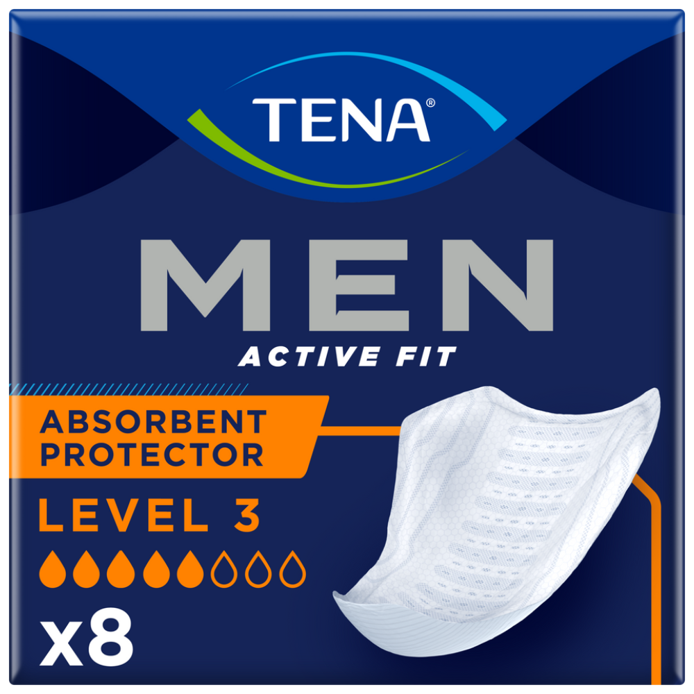 Tena Men Επιθέματα Ακράτειας Level 3 - 8 τεμ