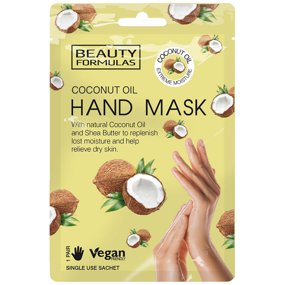 Beauty Formulas Μάσκα Χέριών Με Ελαιο Καρύδας