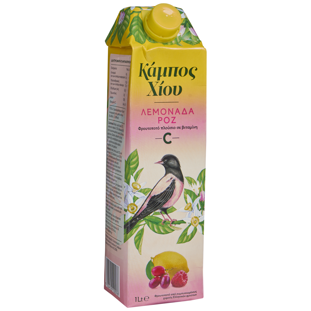 Κάμπος Χίου Φρουτοποτό Λεμονάδα Ροζ 1lt