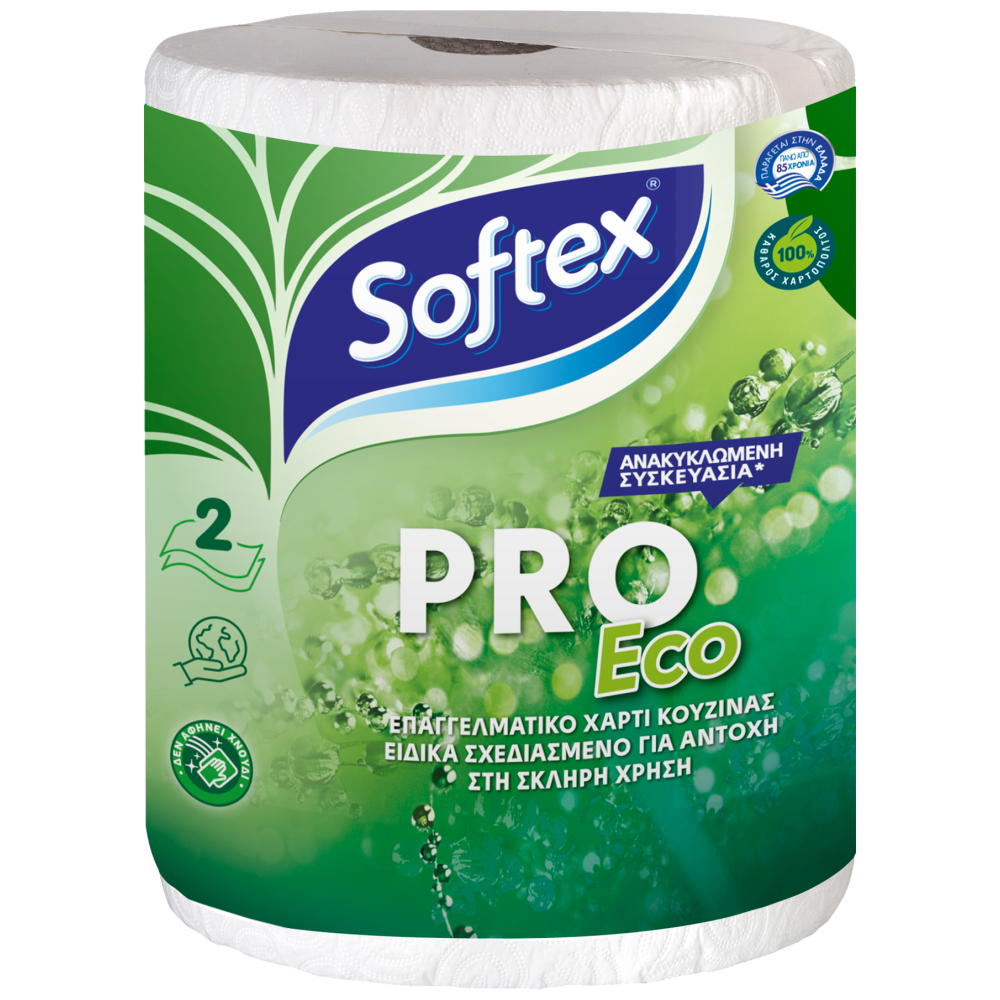 Softex Pro Eco Ρολό Κουζίνας 2 Φύλλων 0,433kg