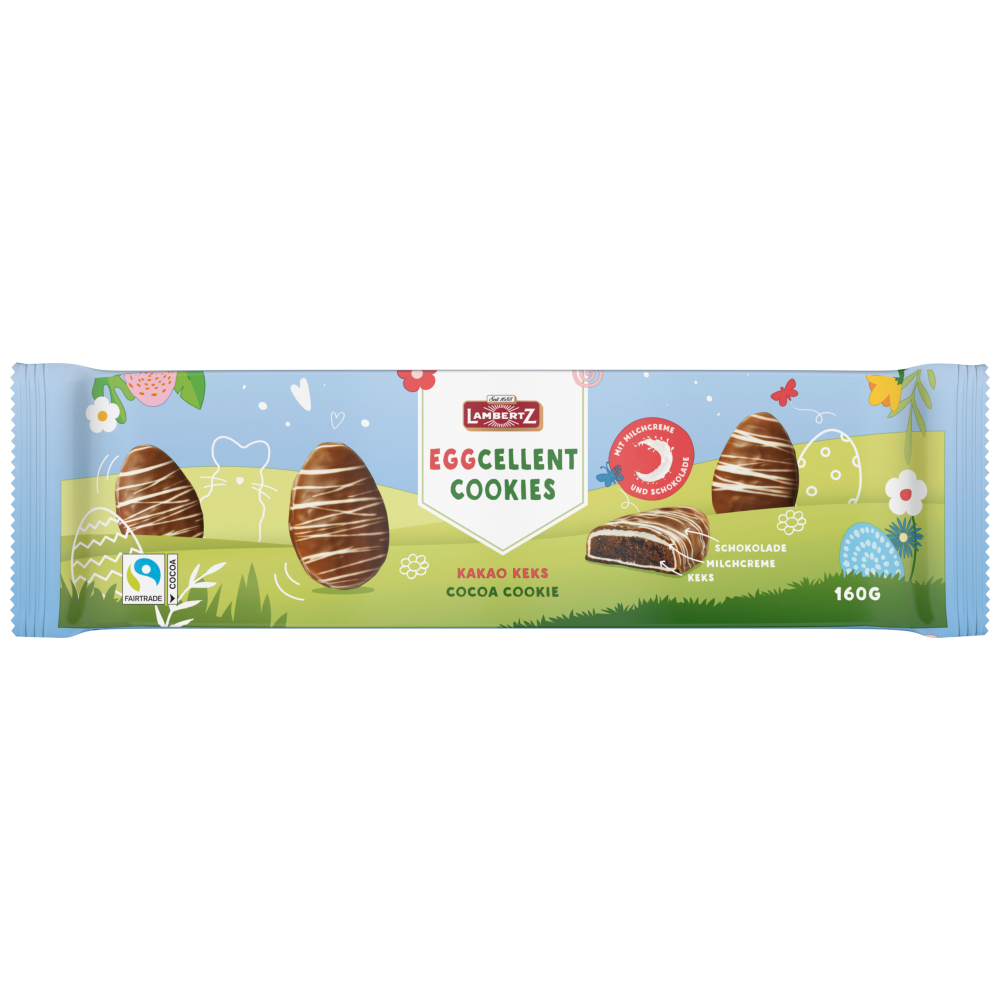 Lambertz Eggellent Μπισκότα Με Επικάλυψη Σοκολάτας 160gr