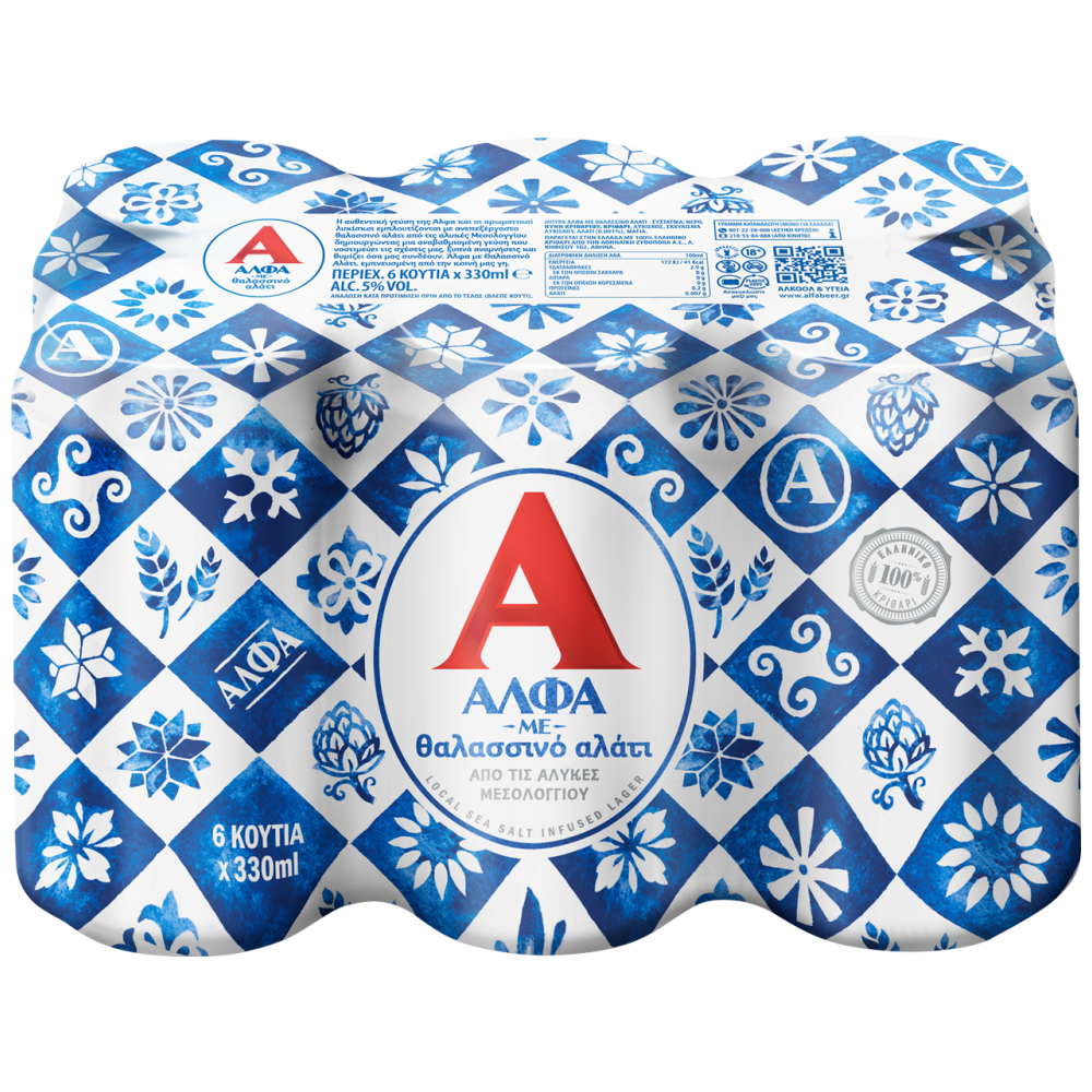 ΑΛΦΑ Μπίρα Sea Salt Κουτί 330ml 6τεμ