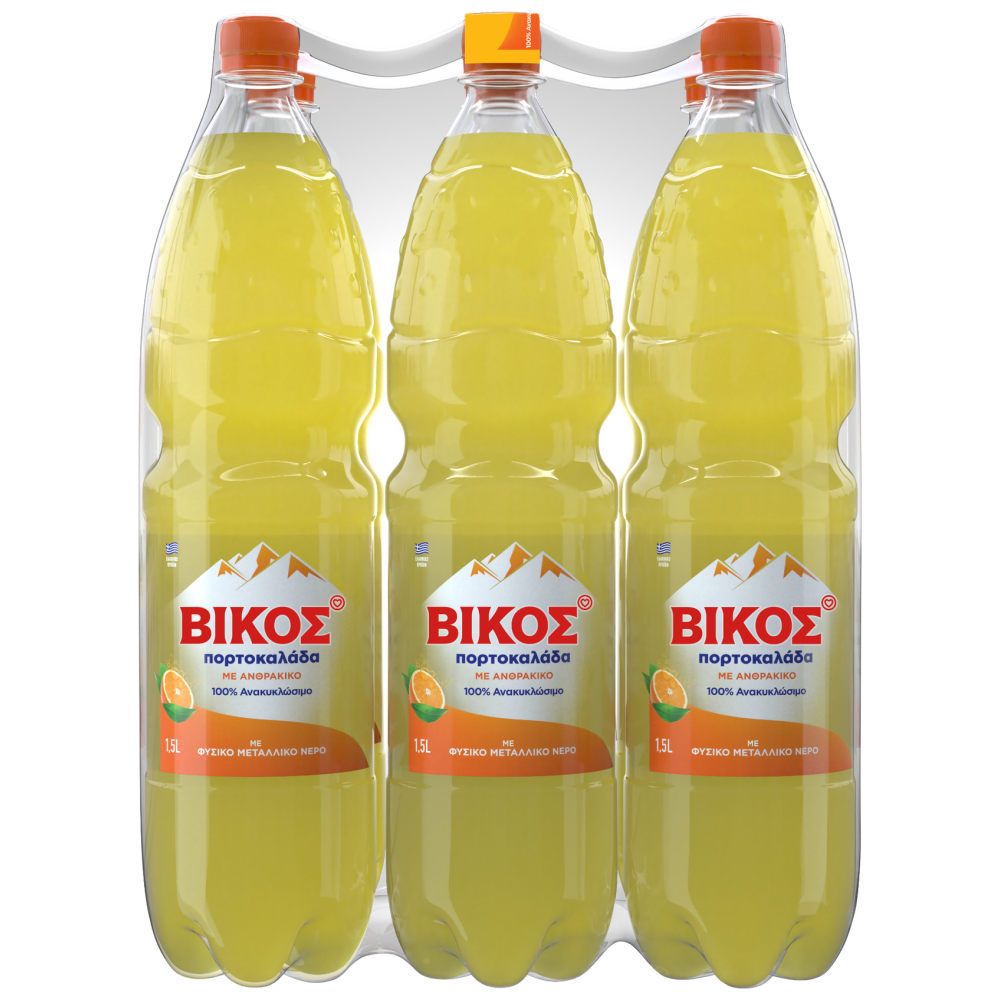 Βίκος Πορτοκαλάδα 1,5lt 6τεμ