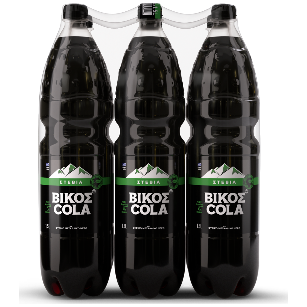 Βίκος Cola Stevia 1,5lt 6τεμ