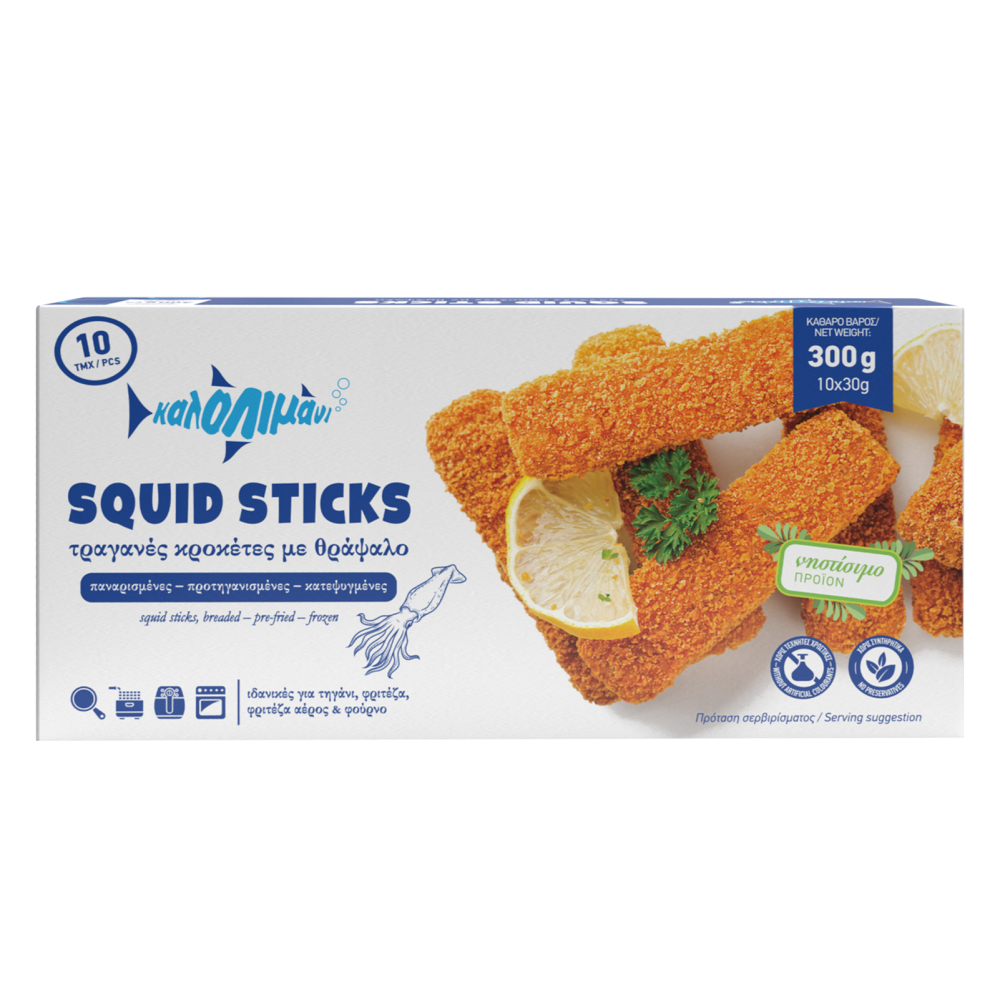 Καλό Λιμάνι Squid Sticks Κατεψυγμένα 300gr