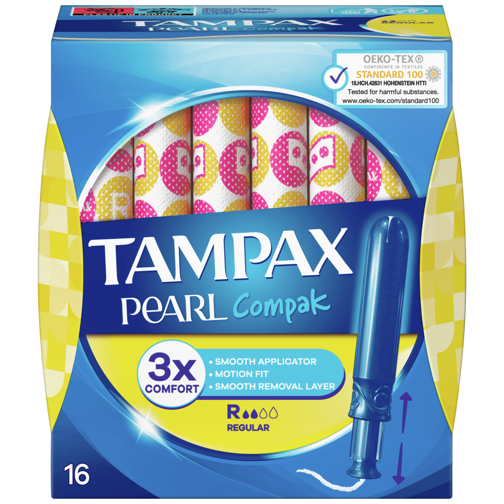 Tampax Compak Pearl Regular Ταμπόν 16τεμ