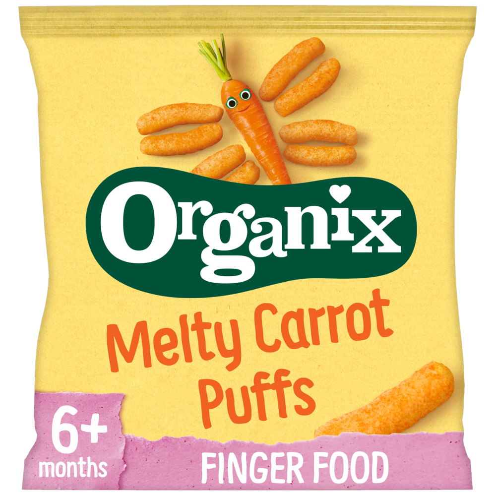 Organix Σνακ Τραγανά Στικς Καρότου Bio 20gr