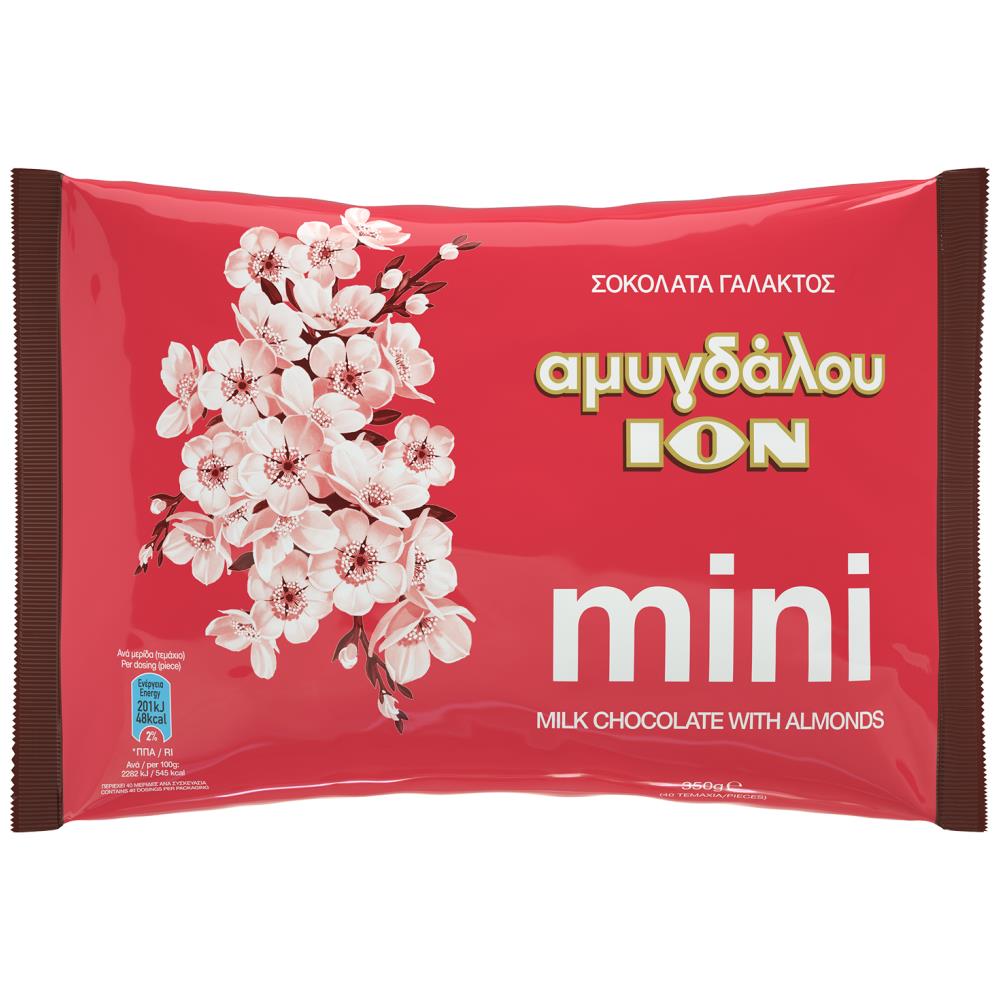 ΙΟΝ Σοκολατάκια Αμυγδάλου Μϊνι Σακούλα 350gr